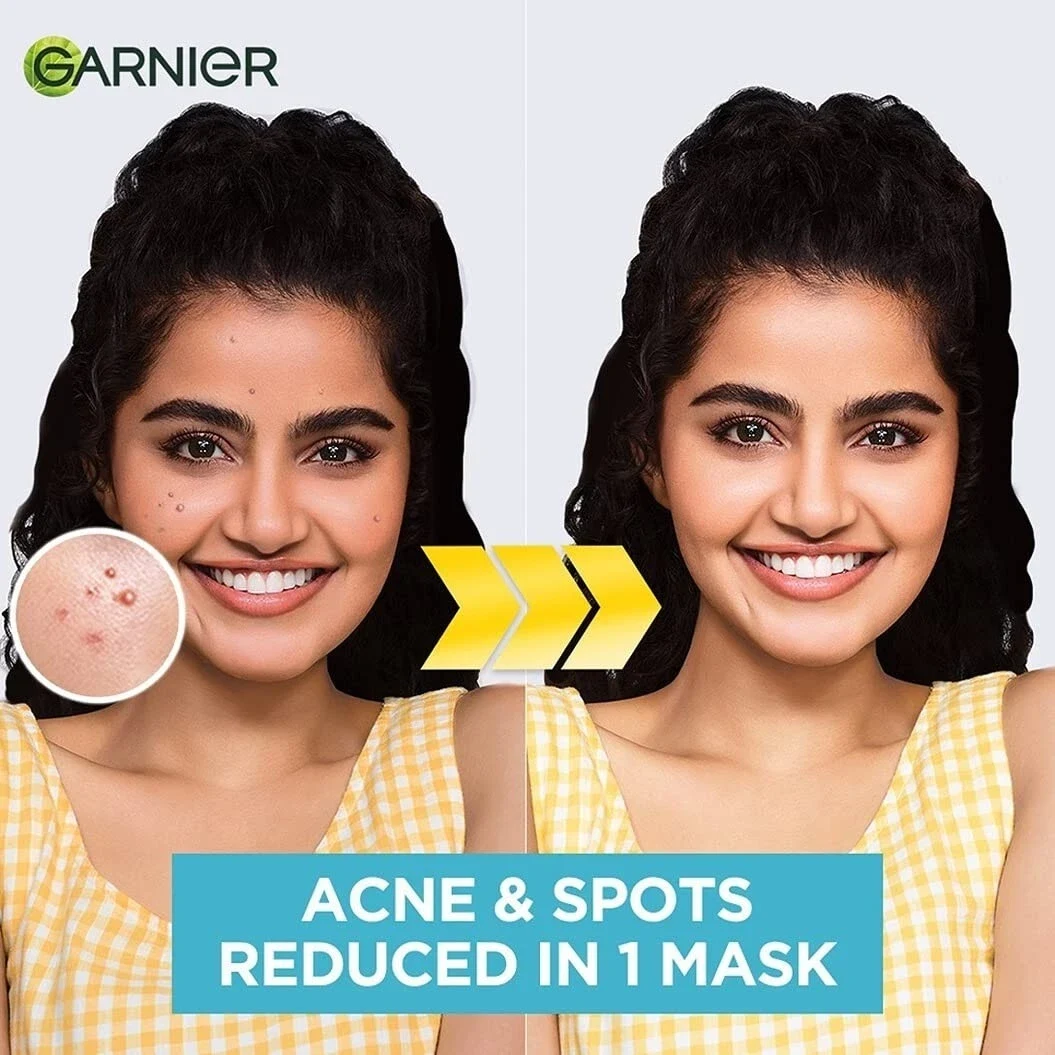 Garnier Bright Complete Anti Pimple Sheet Mask For Clear, Hydrated Glowing Skin thumbnail