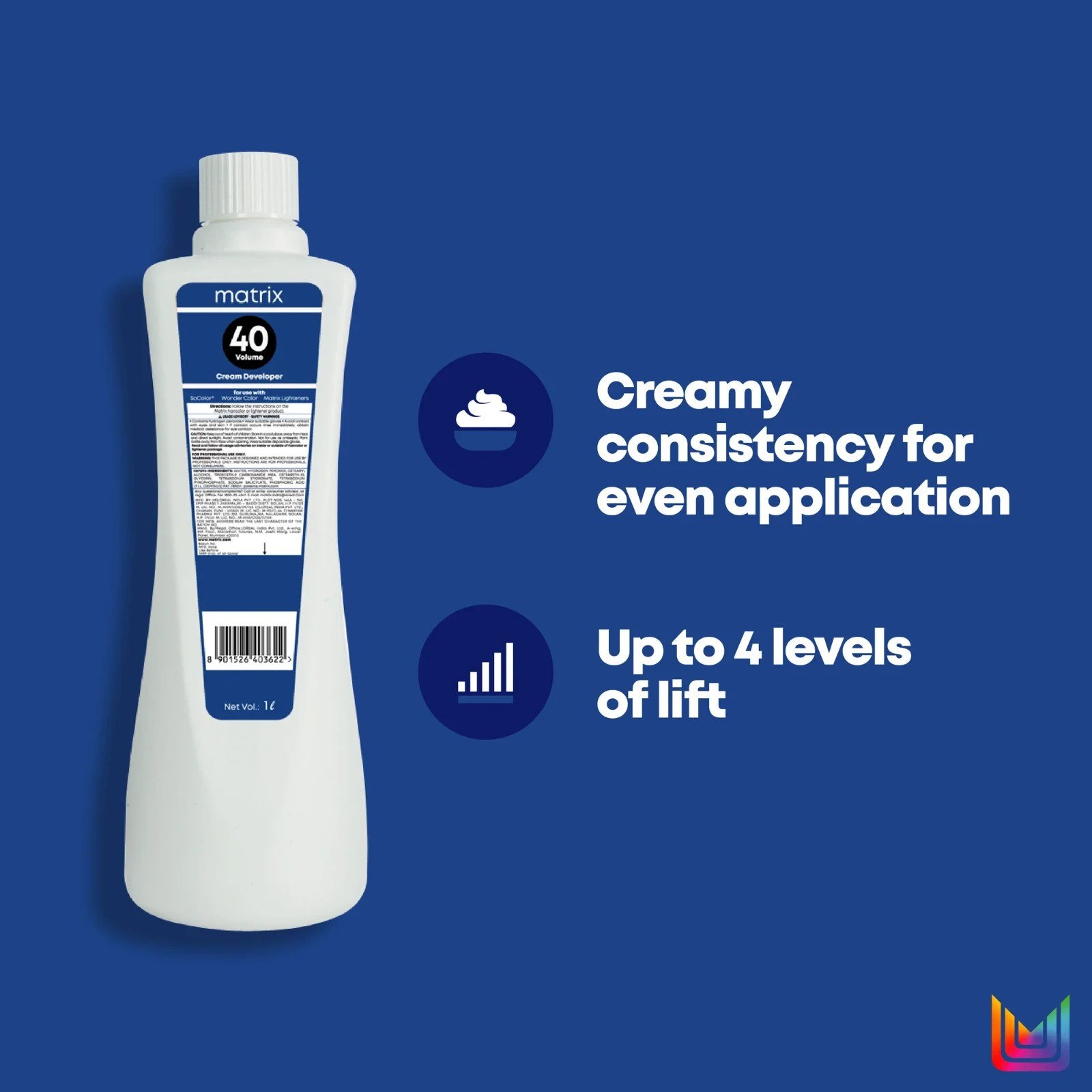 Matrix Oxydant Cream Developer 12% 40 Volume Smooth & Even Color 1000ml thumbnail