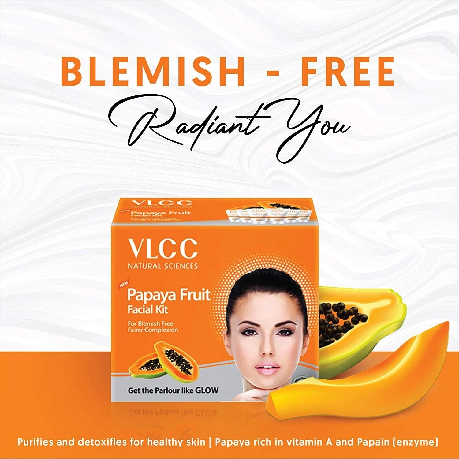 VLCC Papaya Fruit Facial Kit 60g thumbnail