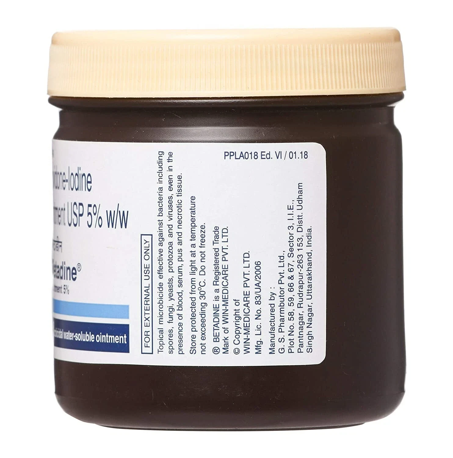 Betadine Povidone-lodine Ointment 5% Antiseptic Skin Infection Burns 250g thumbnail
