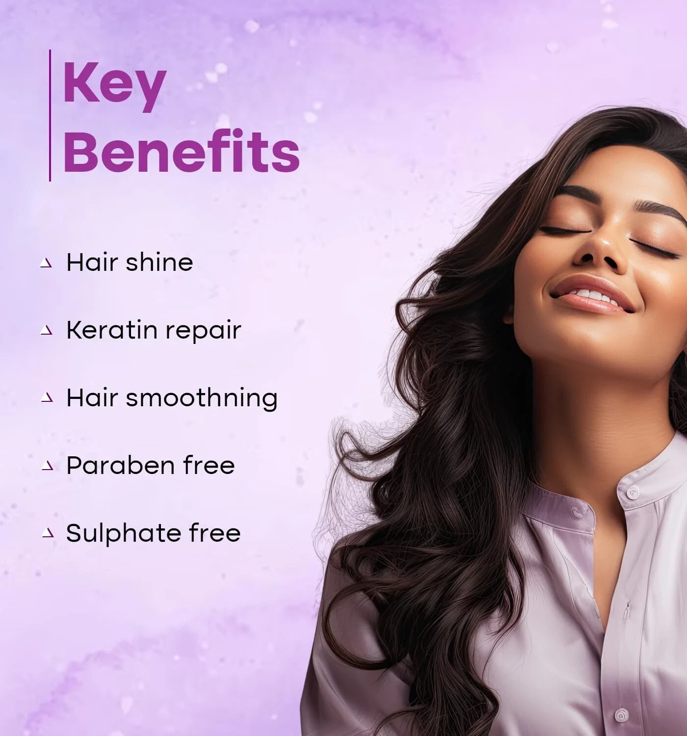 SKIN SPARKLE Hair Shampoo For Smooth Silky, Anti Dandruff , Controls Frizzy Hair thumbnail