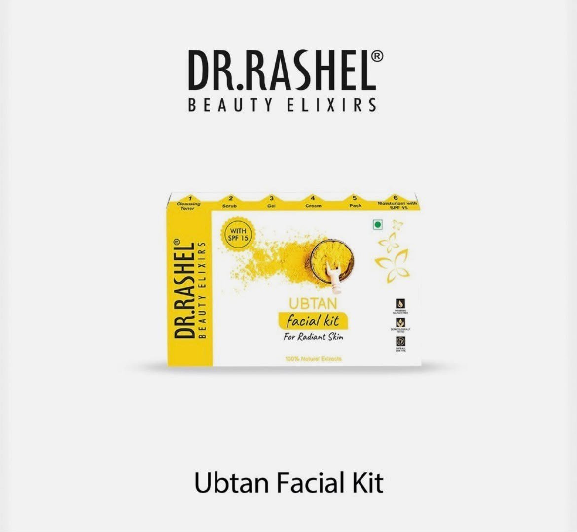 DR.RASHEL Ubtan Facial Kit For Glowing Skin Parlour Like Shine at Home- 140g thumbnail