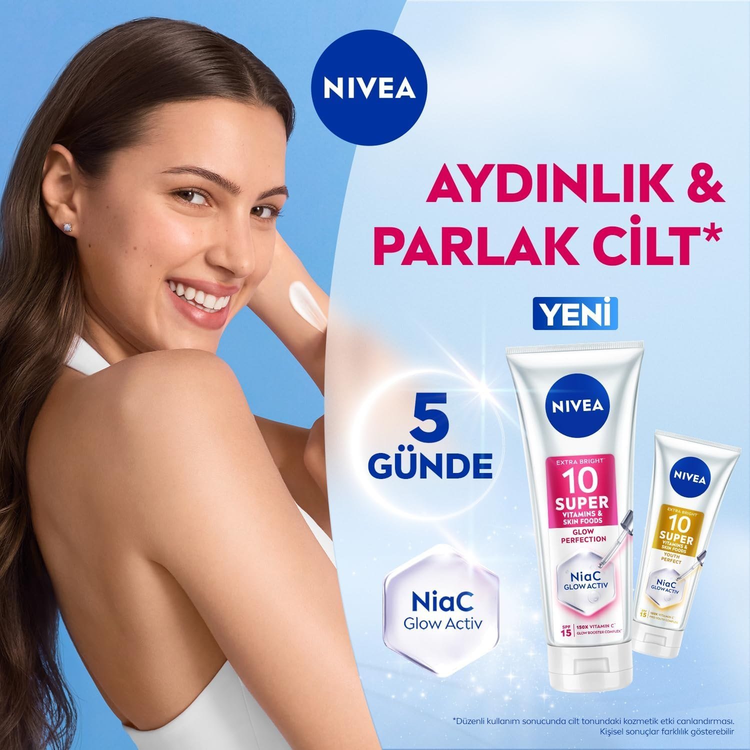 NIVEA Body Serum Extra Bright Youth Perfect with 10 Super Vitamins, Niacinamide and Vitamin C, SPF 15, 170ml thumbnail
