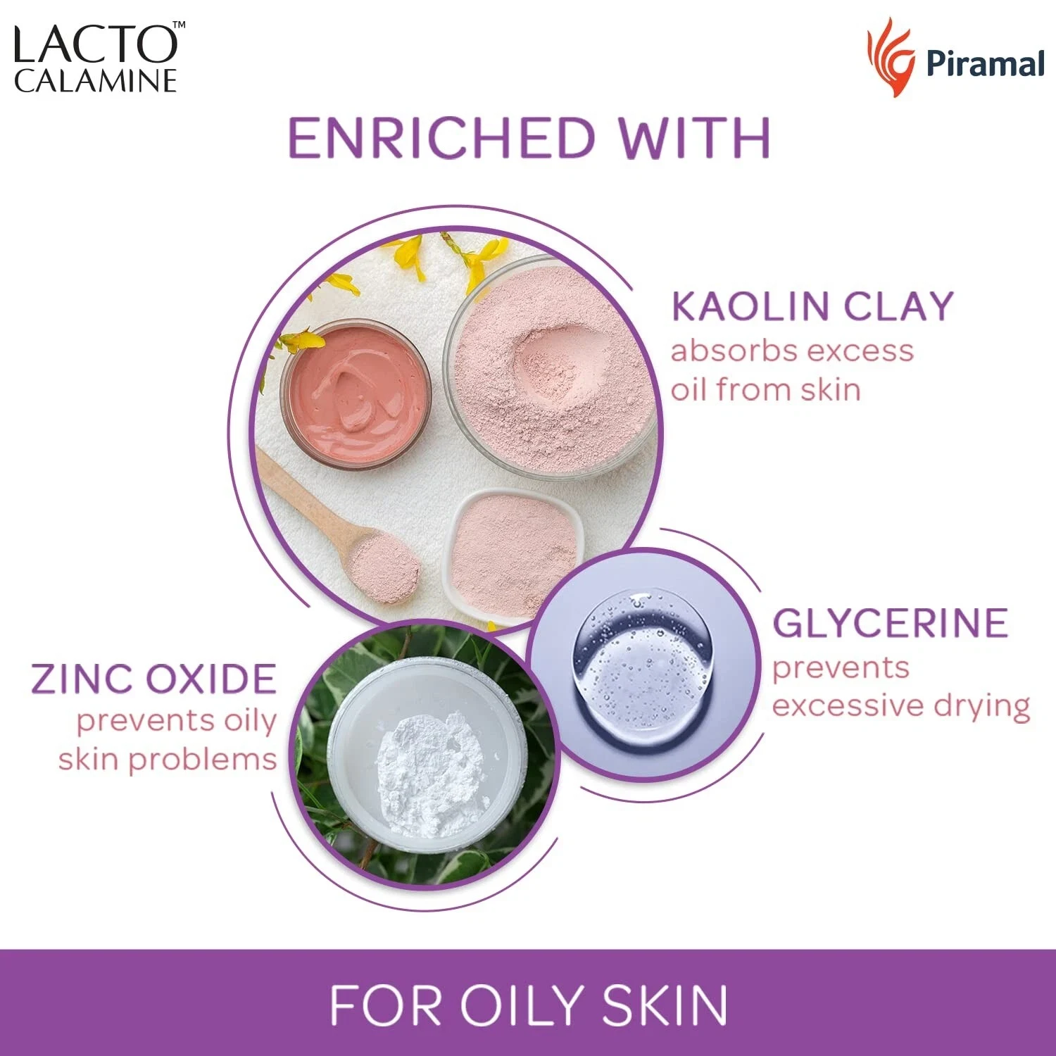 Lacto Calamine Face Lotion for Oil Balance - Oily Skin - 120 ml thumbnail