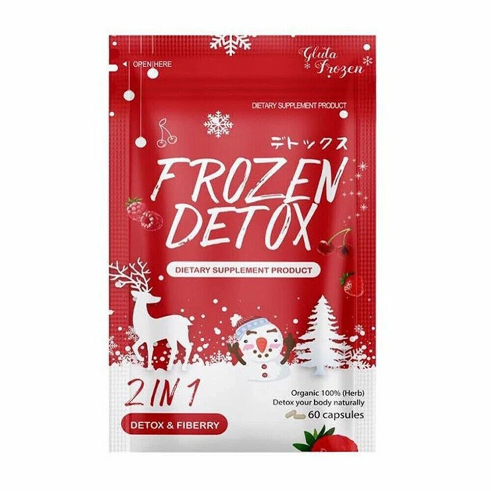 Frozen Detox 2 in 1 Detox with Psyllium Husk & Garcinia - 60 capsules