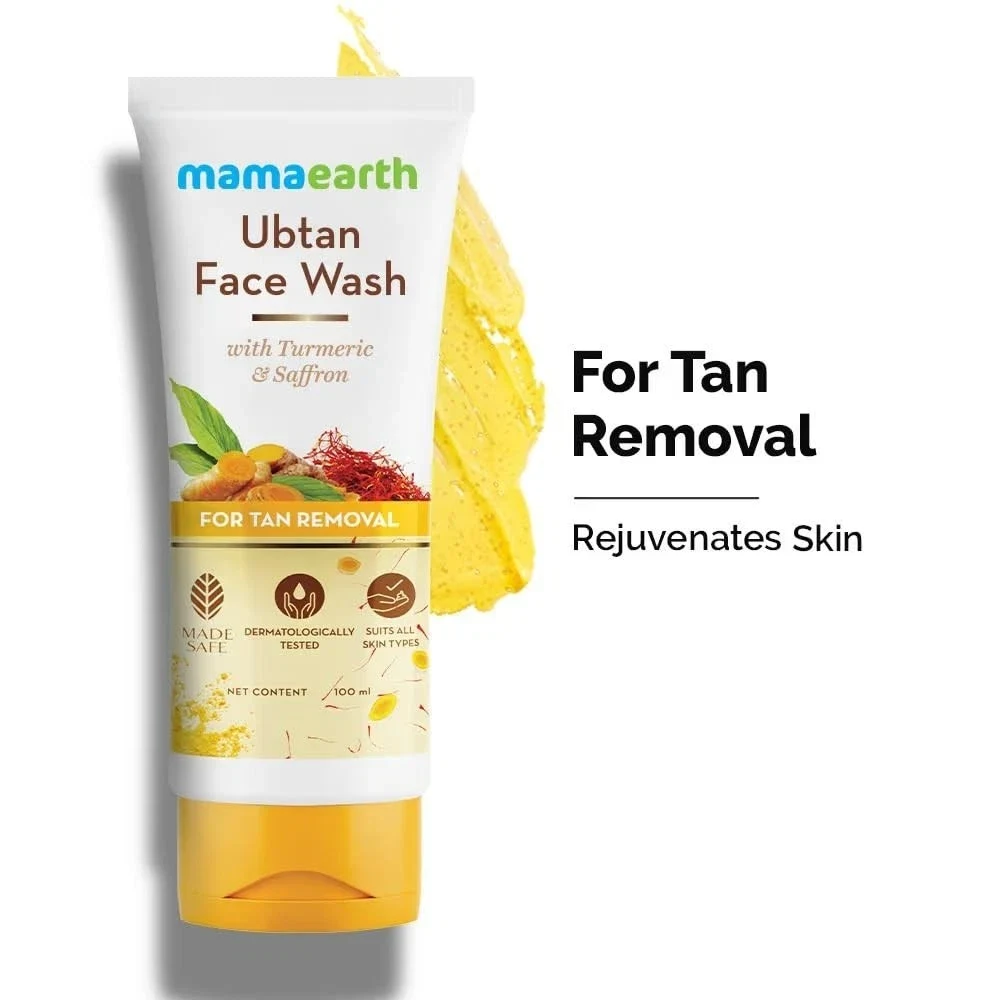 Mamaearth Ubtan Natural Face Wash for Dry Skin with Turmeric & Saffron 100ml thumbnail