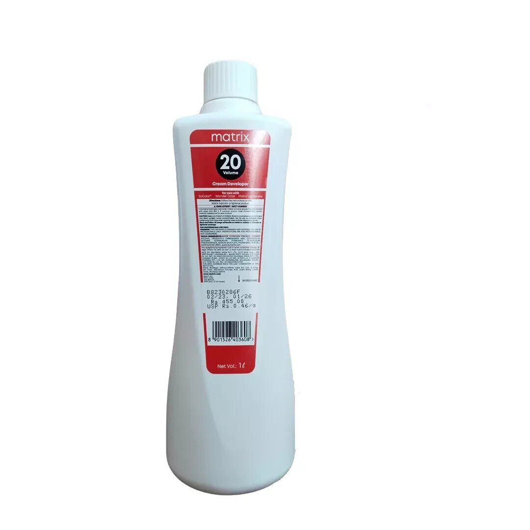 Matrix Oxydant Cream Developer 6% 20 Vol Up to 2 levels of lift 1000ml