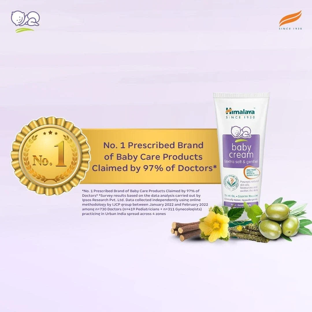 Himalaya Baby Cream Face Moisturizer & Day Cream for Dry Skin 200ml thumbnail