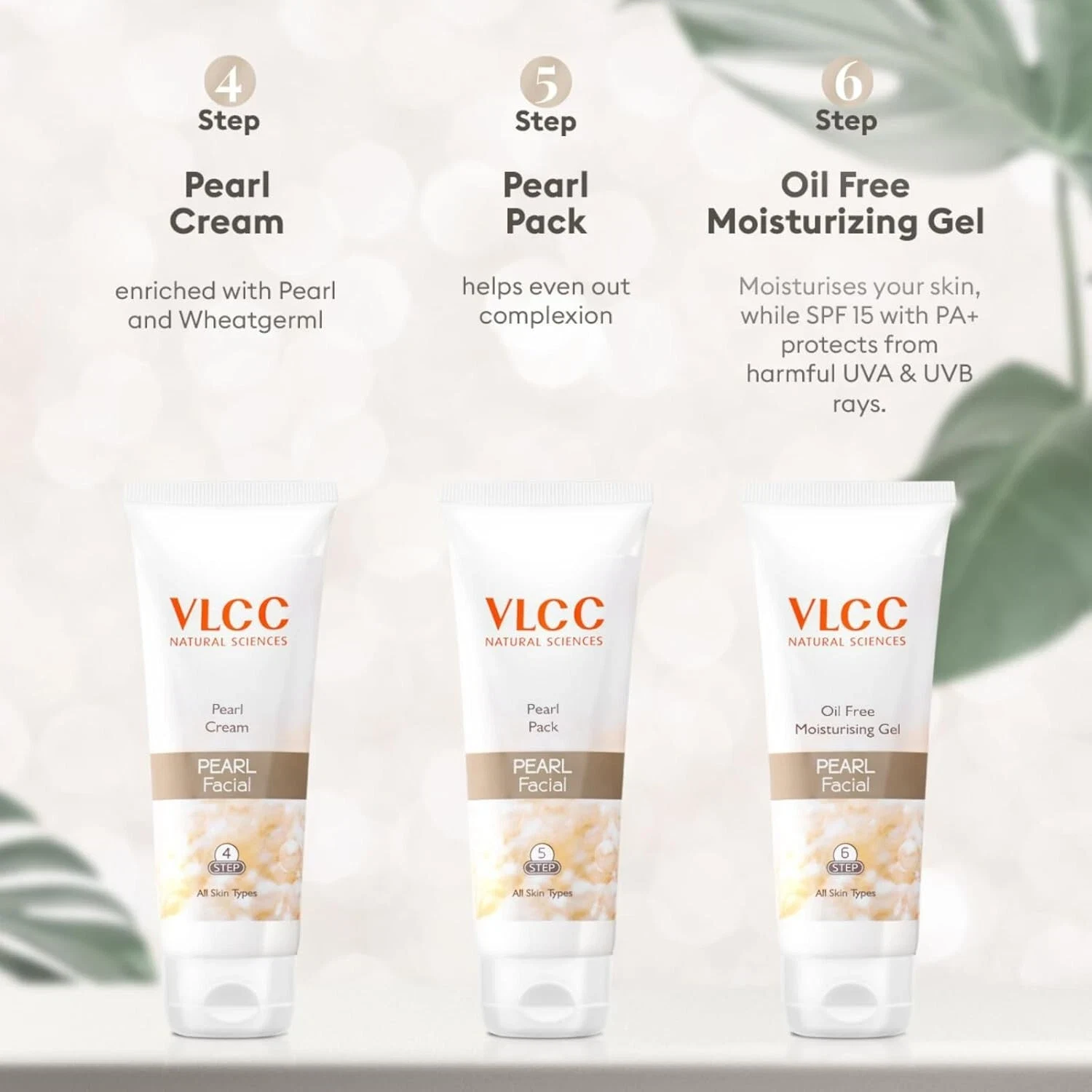 VLCC Pearl Facial Kit + Free Rose Water Toner Liquid 300gm ( Salon Series ) thumbnail