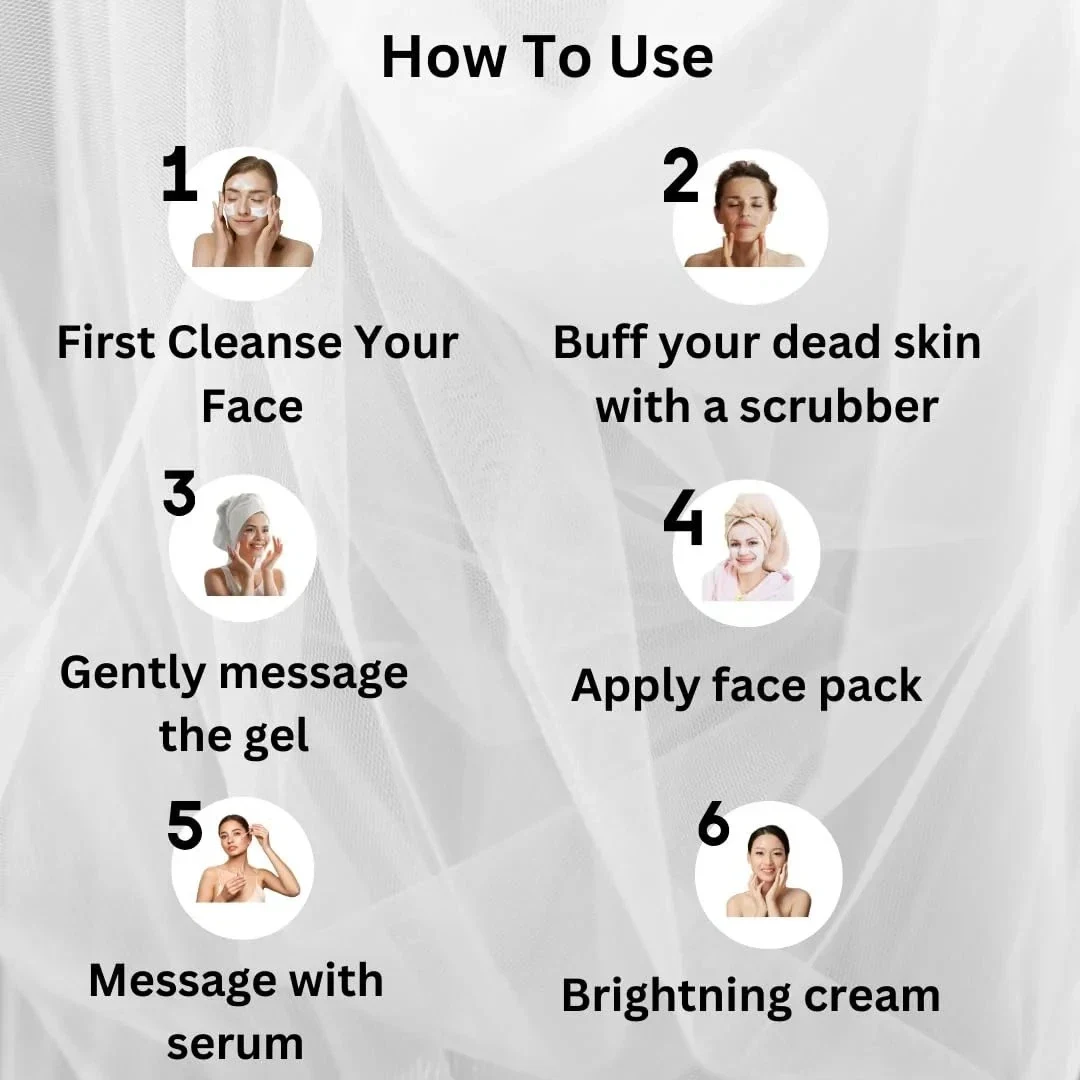Skin Sparkle Professional 6-Step Facial Kit for Glow and Shine thumbnail