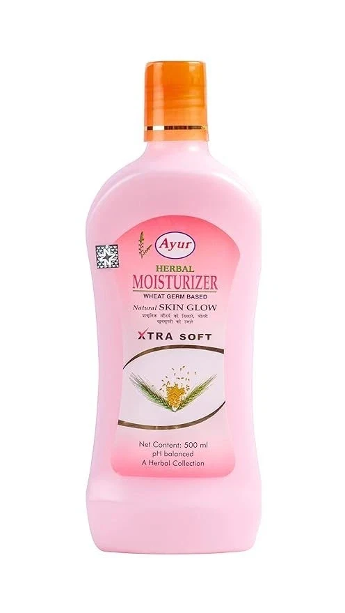 Ayur Herbal Natural Skin Glow Moisturizer Wheat Germ Based PH Balance 1000ml