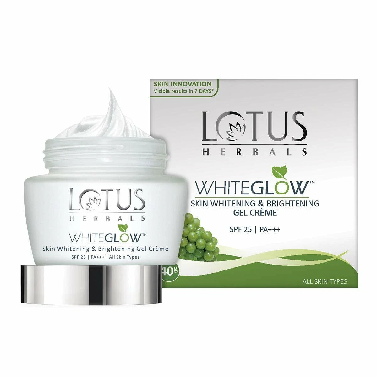 Lotus Herbals Whiteglow Skin Whitening And Brightening Gel Cream SPF-25 40g