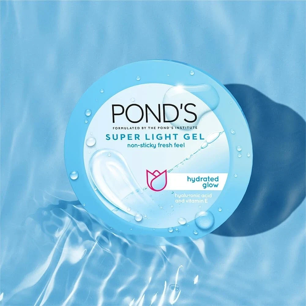 PONDS Super Light Gel Oil Free Face Moisturizer For Hydrated Glowing Skin 100ml thumbnail