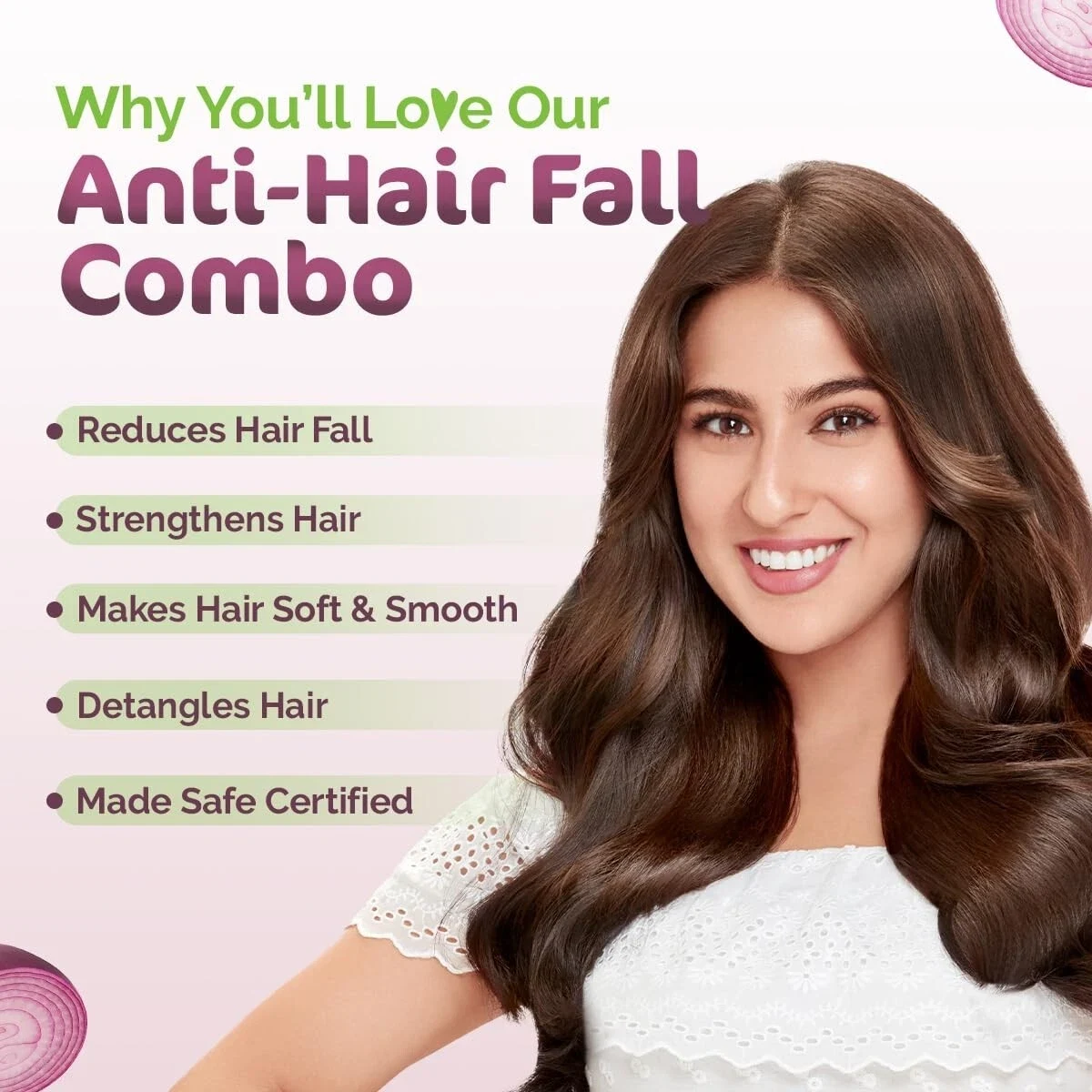 Mamaearth Hair Fall Control Combo Onion Shampoo 250ml + Onion Conditioner 250ml thumbnail
