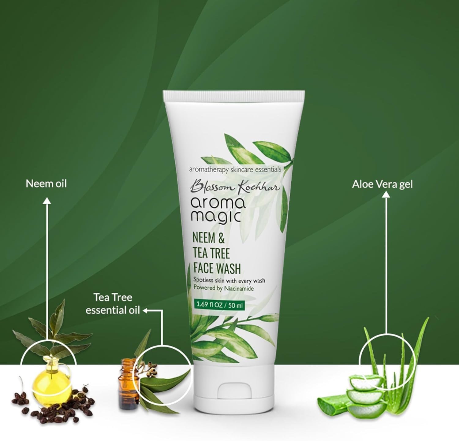 Aroma Magic Neem and Tea Tree Face Wash, 100ml thumbnail