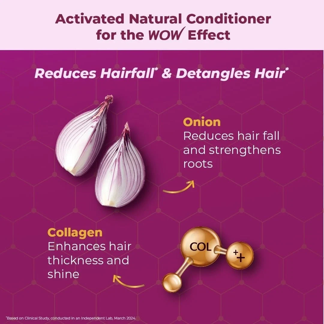 WOW Skin Science Red Onion Black Seed Oil Hair Conditioner For Boost Shine 500ml thumbnail