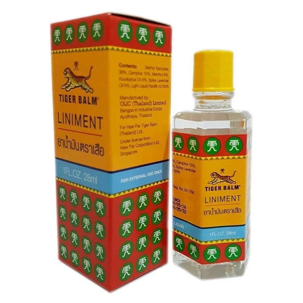 Tiger Liniment Oil Herbal Muscular Pain Relief Arthritis Rheumatism 28ml thumbnail