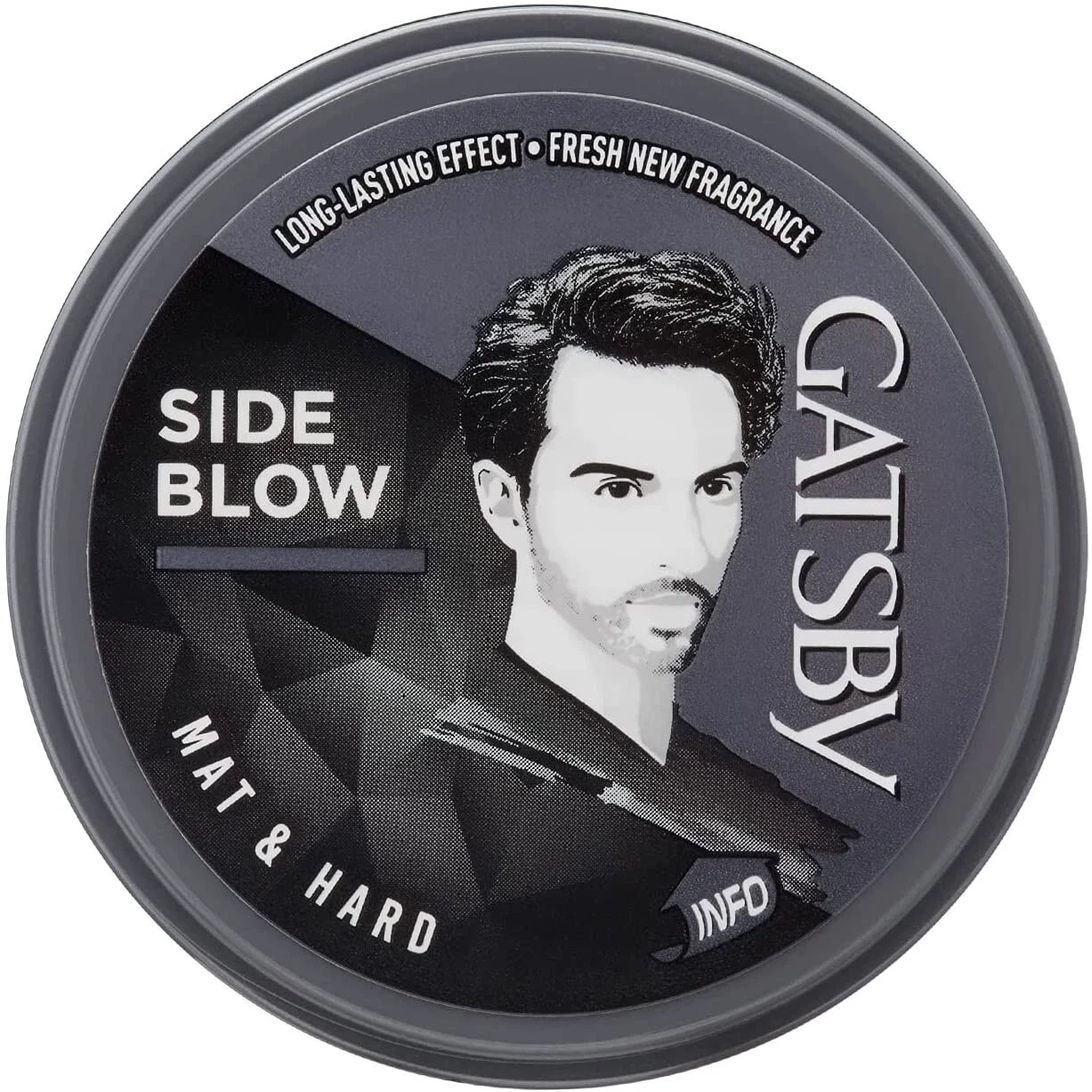 Gatsby Hair Styling Wax Matt & Hard 75g Grey thumbnail
