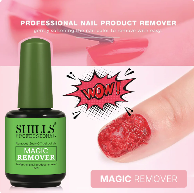 SHILLS Professional Magic Remover Soak-Off Gel Nail Polish Remover 15ml Bottle thumbnail