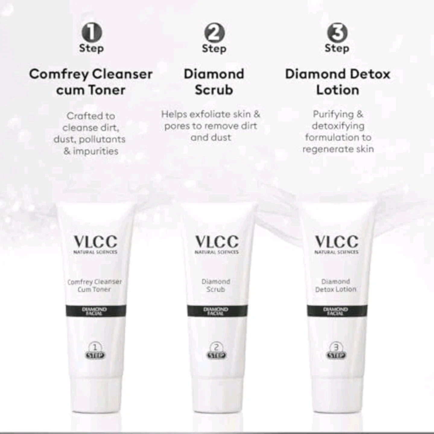 VLCC Natural Sciences Diamond Facial Kit - For Skin Polishing & Purification thumbnail