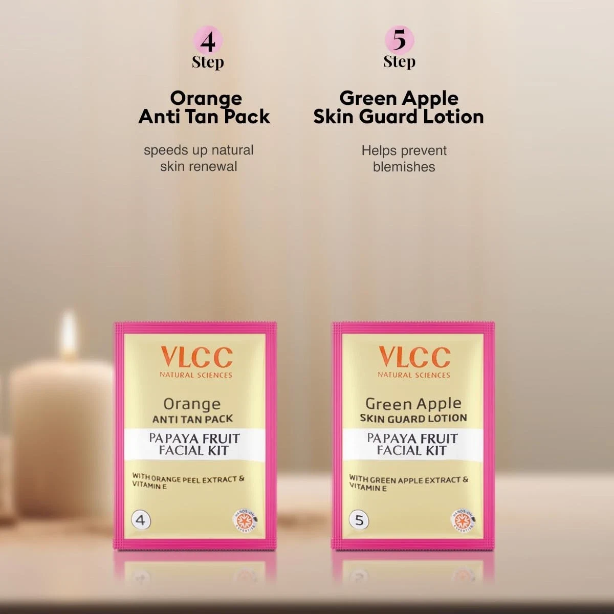 VLCC Salon Series Fruit Facial Kit 6 Facials For Tight and Light Skin Tone 300g thumbnail