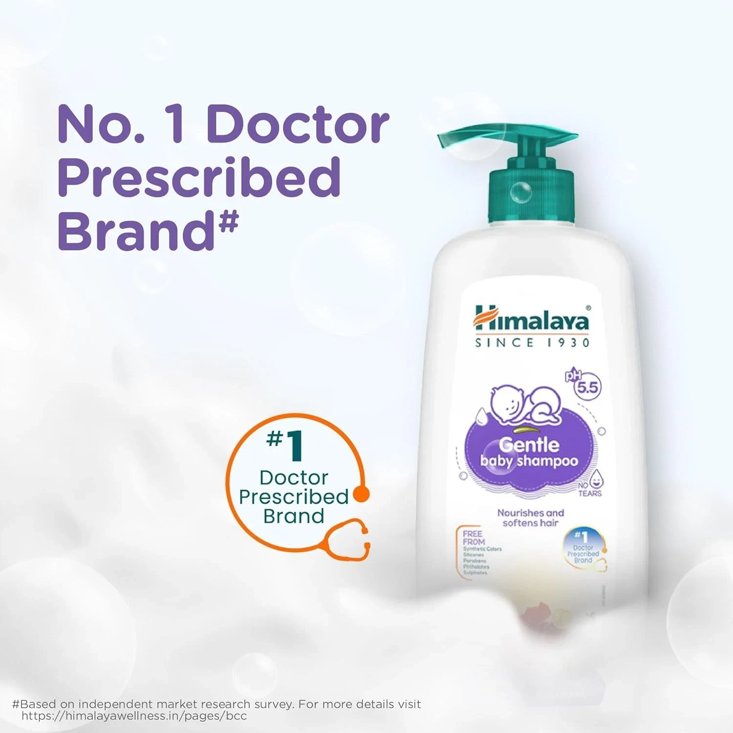 Himalaya Gentle Baby Shampoo With No Tears Formula Softens and Nourishes 400ml thumbnail