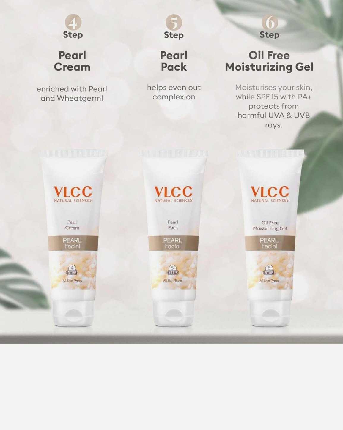 VLCC Pearl Facial Kit with FREE Rose Water Toner 300g + 100ml thumbnail