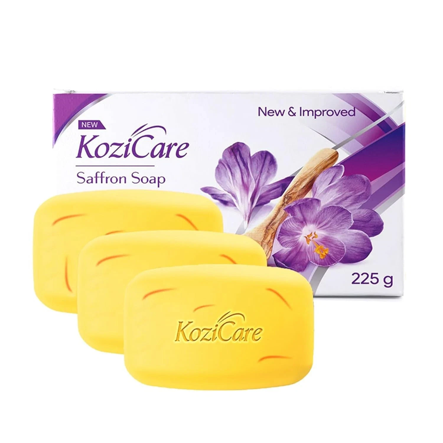 Kozicare Saffron Skin Brightening soap For Brightening Dark Spot 75gm Pack of 3