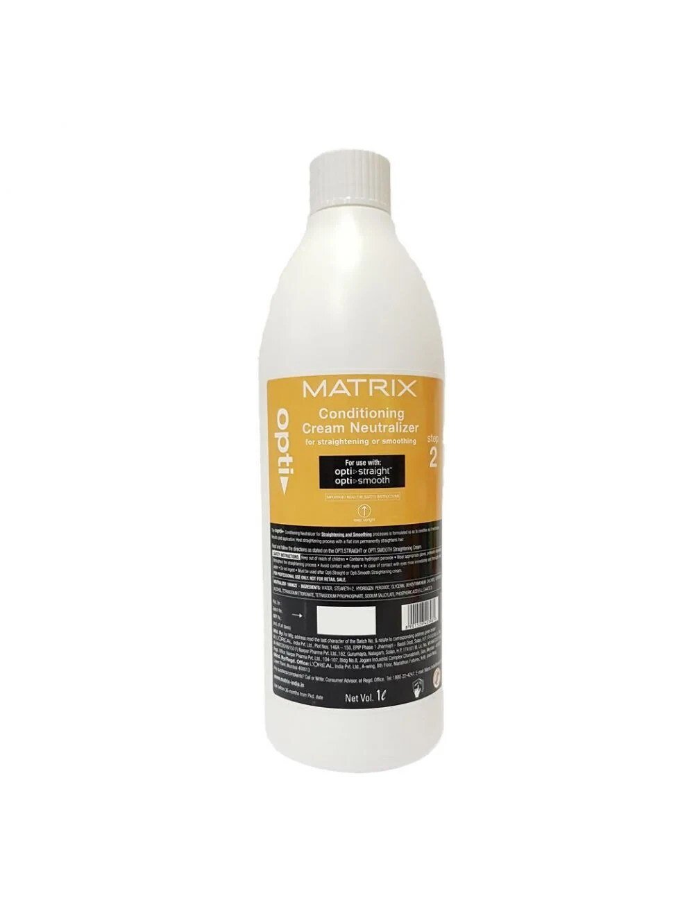 Matrix opti Conditioning Cream Neutralizer For Straightening or Smoothing 1L