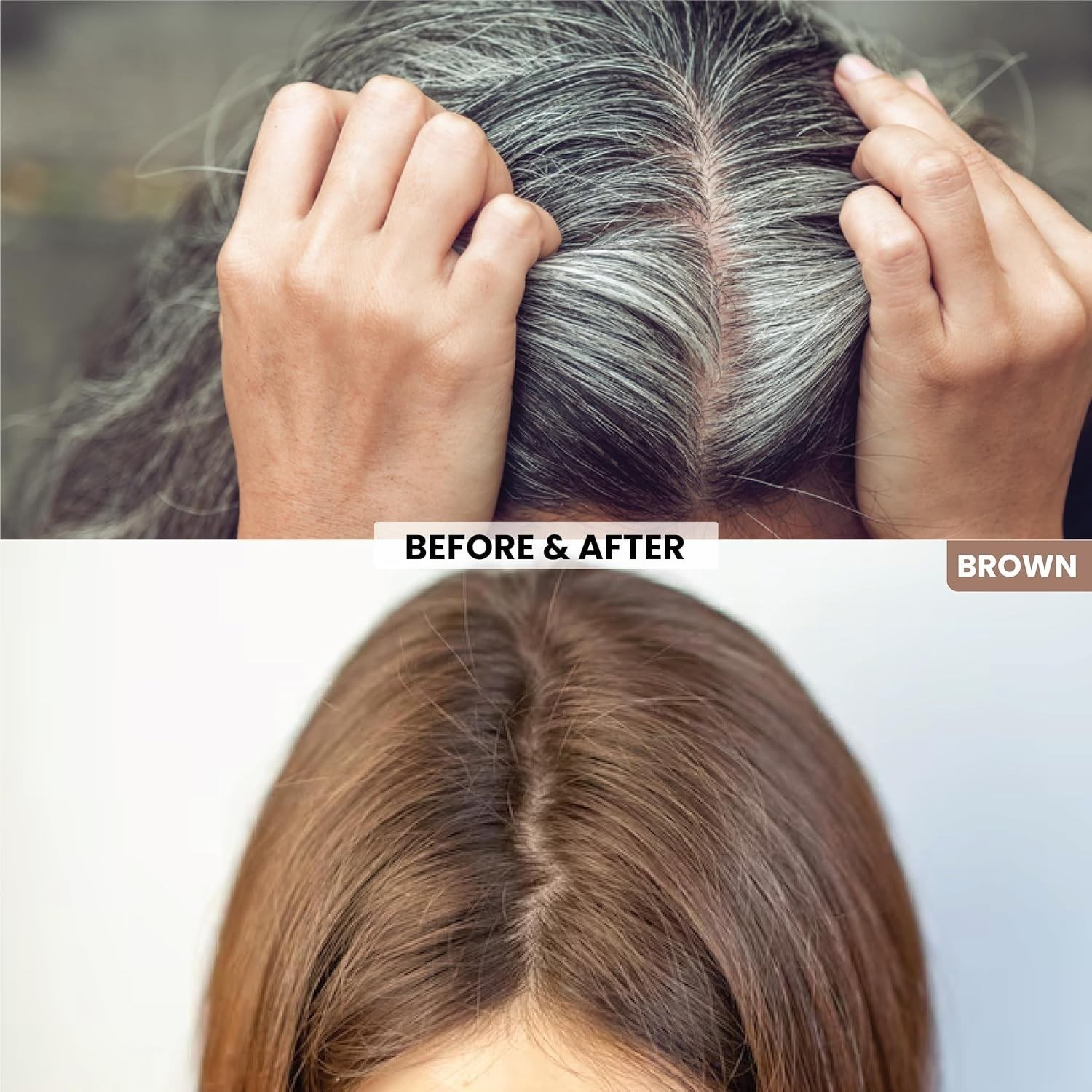VIP Natural Hair Colour Shampoo For Covers Grey Hair Cleanser & Condition 180ml thumbnail