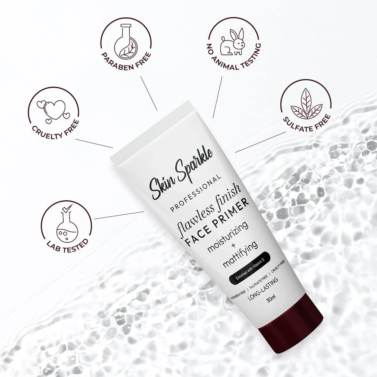 Skin Sparkle Perfect Matte Face Primer For Poreless Radiant & Smooth Finish 30ML thumbnail