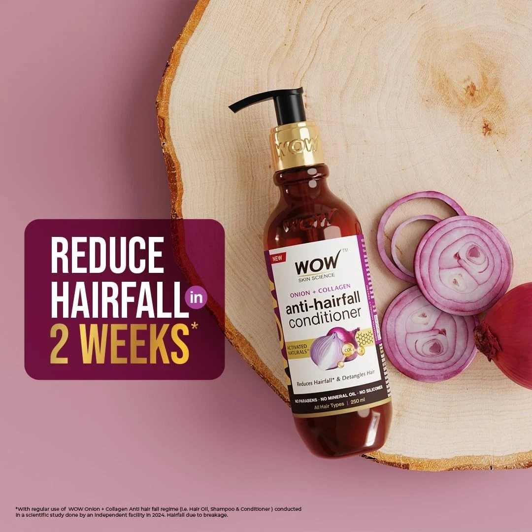 WOW Skin Science Red Onion Black Seed Oil Hair Conditioner For Boost Shine 500ml thumbnail
