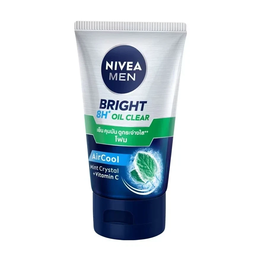 Nivea Men Bright 8H Oil Clear Mud Foam Spot Oil Fighter Cooling Face Wash 100g thumbnail