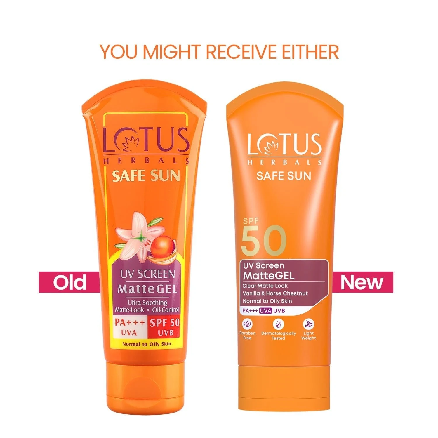 Lotus Herbals Sunscreen UV Screen Matte Gel Sunscreen SPF 50 & PA+++ 100g thumbnail