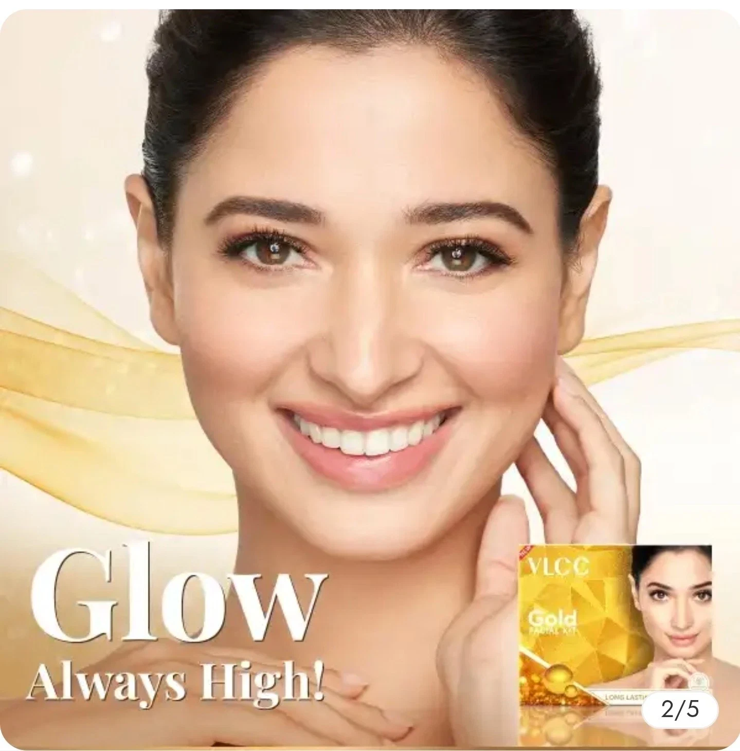 VLCC Natural Sciences Gold Facial Kit for Luminous and Radiant Complexion 60g thumbnail