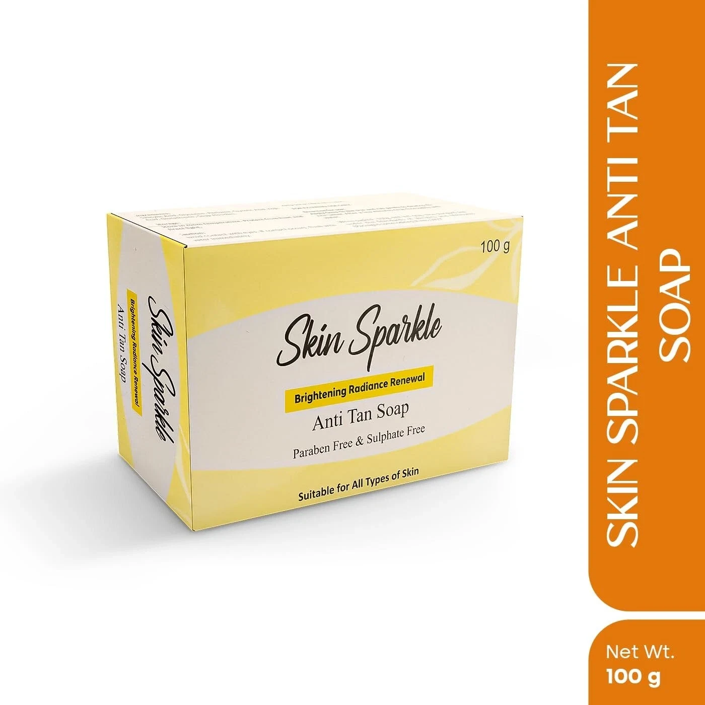 2 X Skin Sparkle Brightening Radiance Renewal Anti-Tan Soap Deeply Cleanses 100g thumbnail