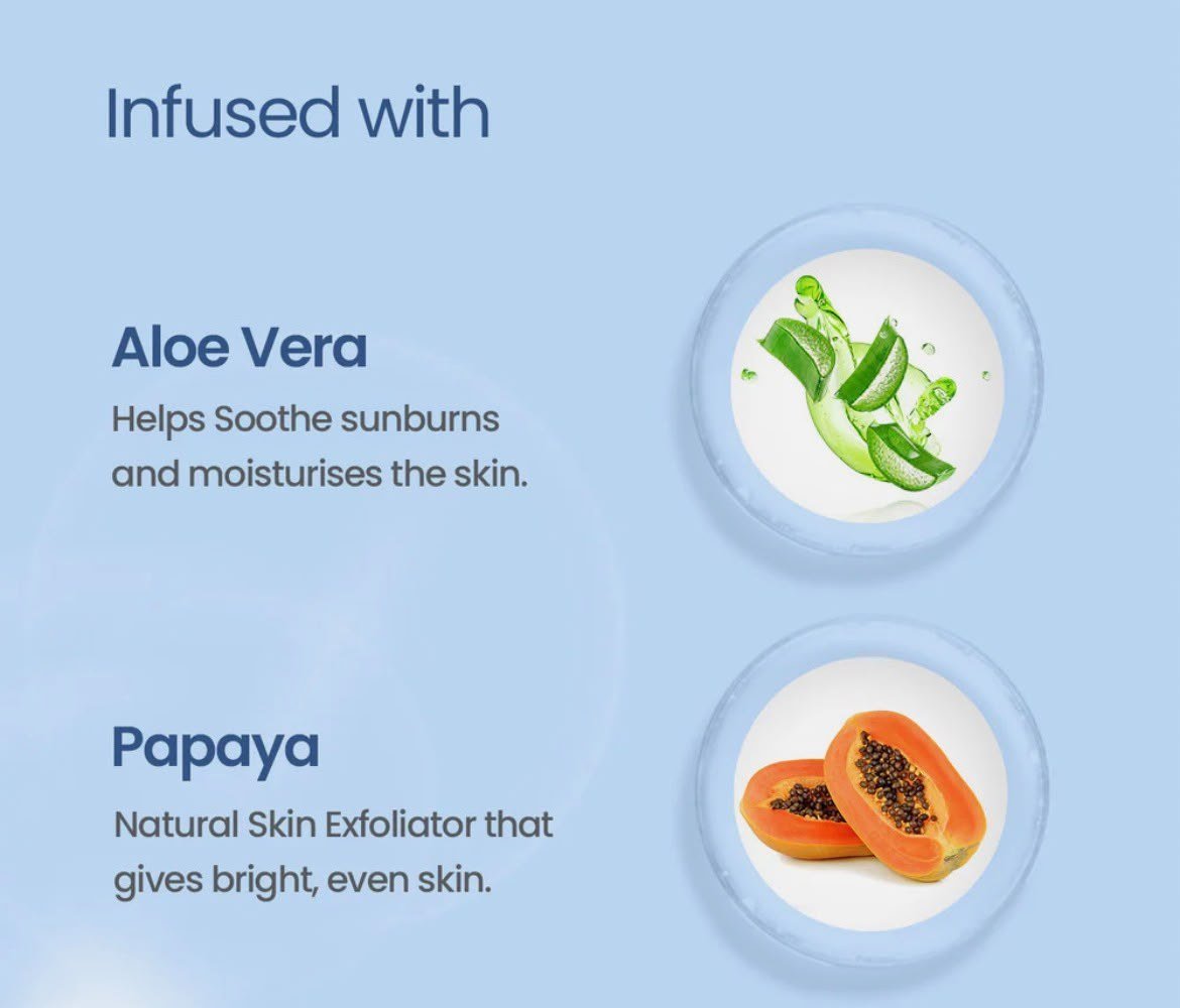 Lotus Herbals Safe Sun DeTAN After-Sun Face Wash Gel With Papaya Aloe Vera 100g thumbnail