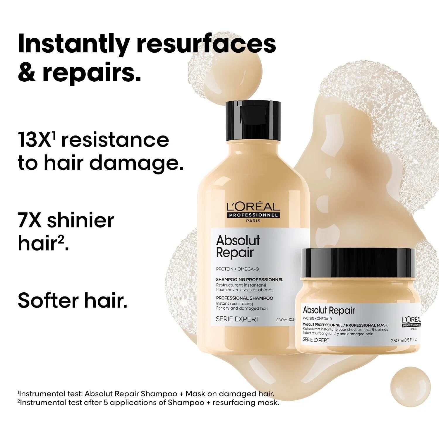 Loreal Professionnel Absolut Repair Shampoo 300ml And Professionnel Mask 250 ml thumbnail