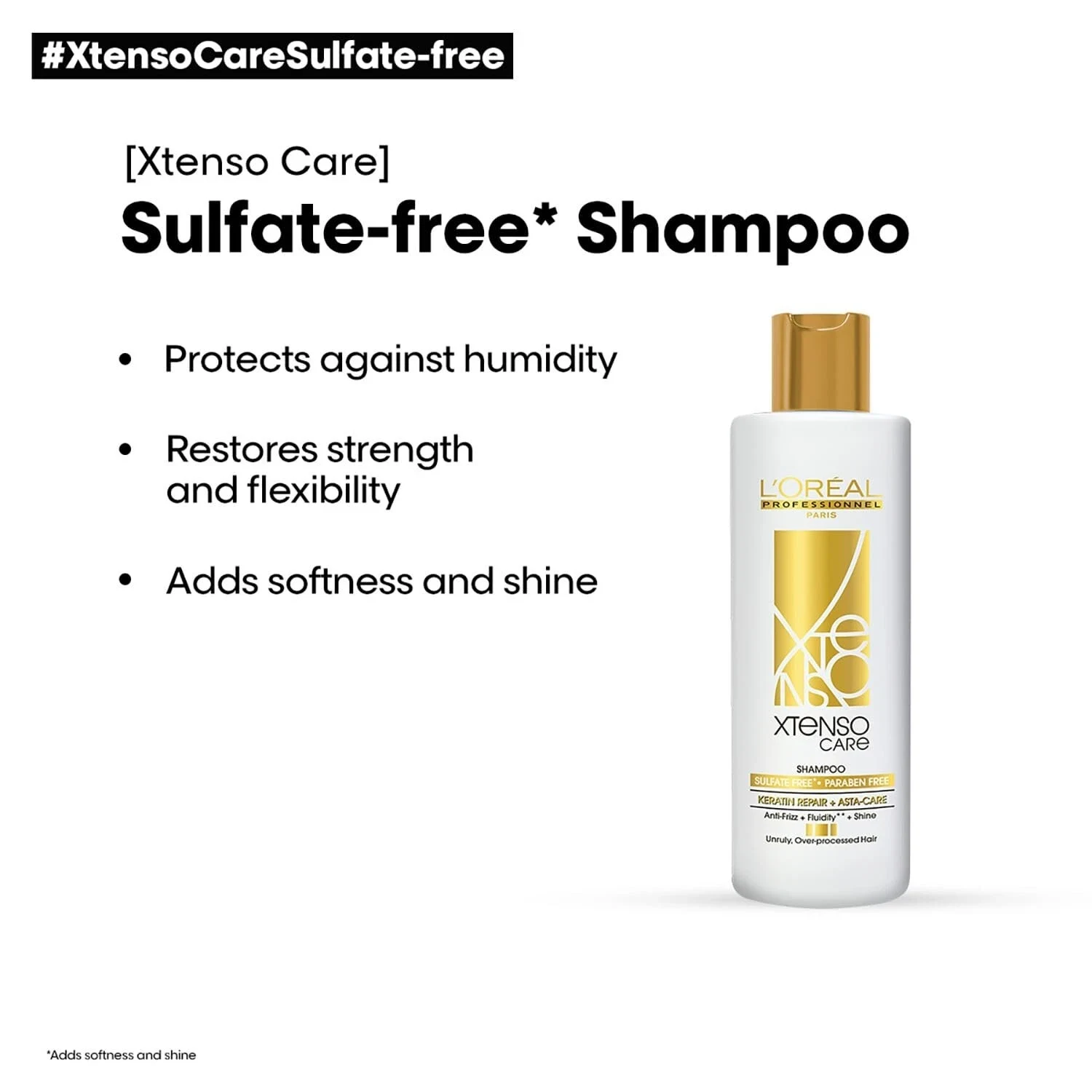 Loreal Professionnel Xtenso Care Sulfate-free* Shampoo For All Hair Type- 250ml thumbnail