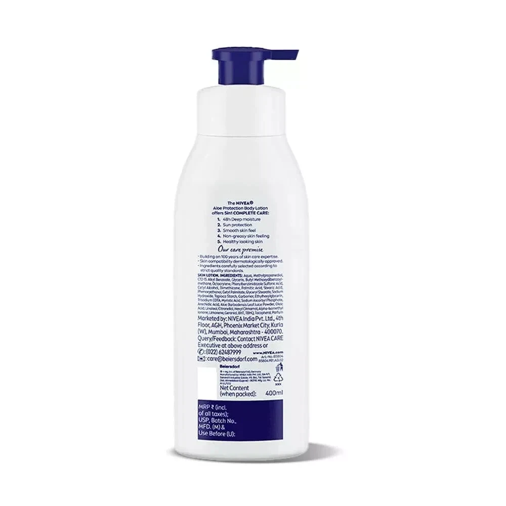 NIVEA Aloe Protection Body Lotionl with SPF 15 & Aloe Vera Extracts 400ml thumbnail