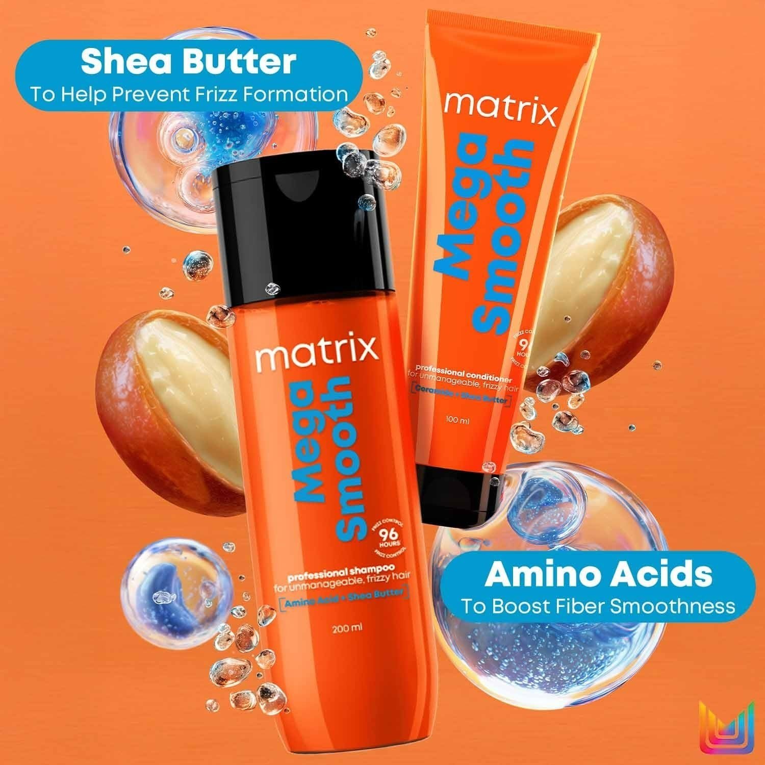 MATRIX Mega Smooth Serum for Frizzy, Unmanageable Hair | Defy Frizz for 4 Days thumbnail