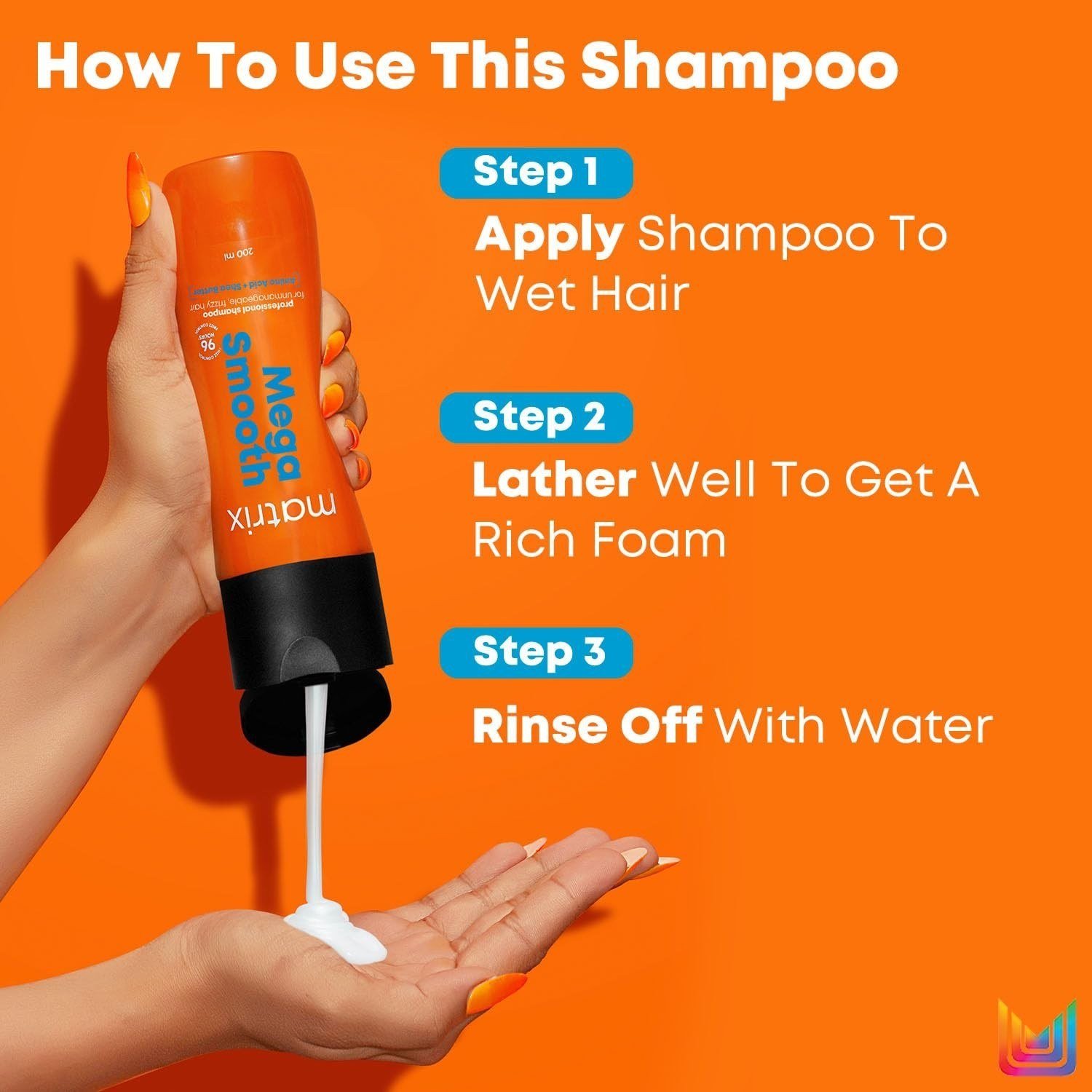 MATRIX Mega Smooth Shampoo , Conditioner And Serum With Shea Butter For Hairs thumbnail