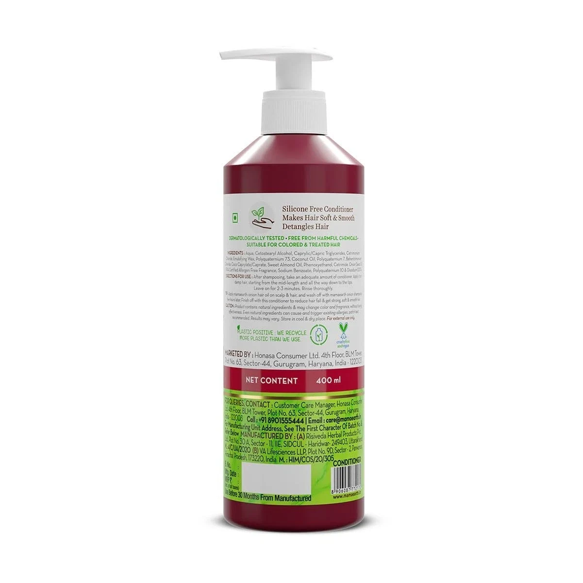 Mamaearth Onion Conditioner for Hair Growth & Hair Fall Control - 400ml thumbnail