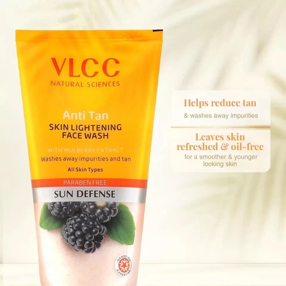 VLCC Anti Tan Skin Lightening Face Wash With Mulberry & Orange Peel 150g+150g thumbnail
