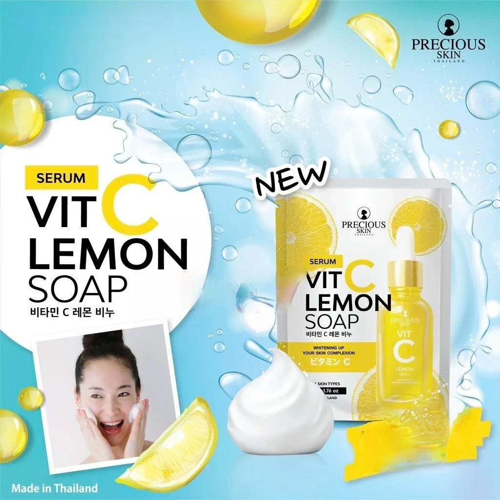 Precious Skin Serum Vit C Lemon Soap, Citrus Limon Fruit Extract 70g thumbnail