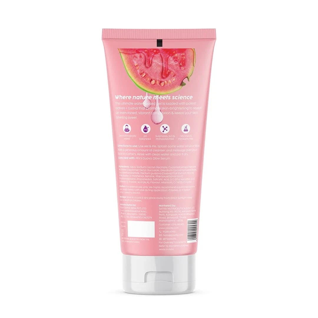 PLIX - THE PLANT FIX Vitamin C Juicy Guava Face Wash (100 ml) Cleanser For Skin Brightening, With Pro Vitamin B5 For Moisturization & Alpha Lipoic Aci thumbnail