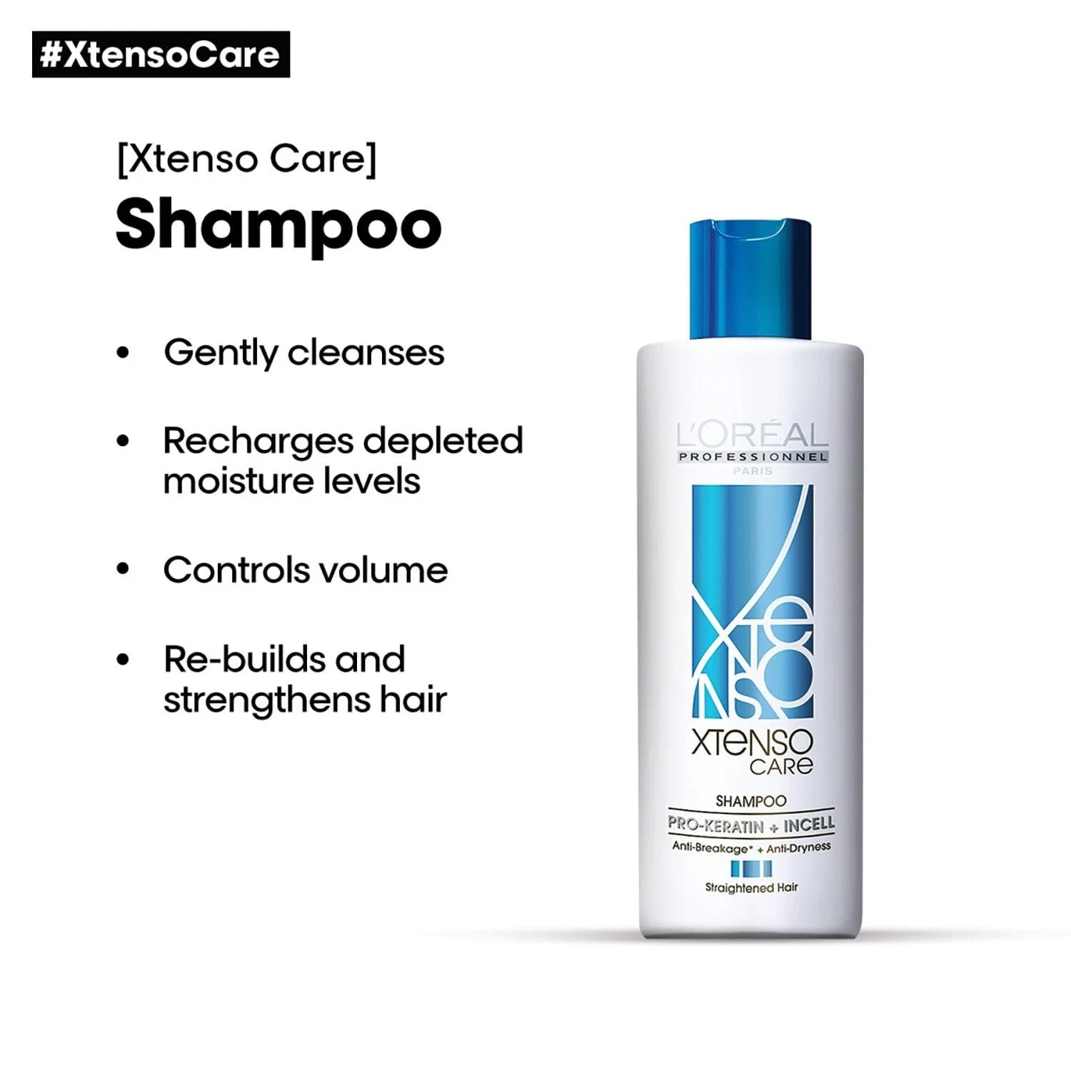 Loreal Professionnel Xtenso Care Shampoo For Staright Hair with Keratin 250ml thumbnail