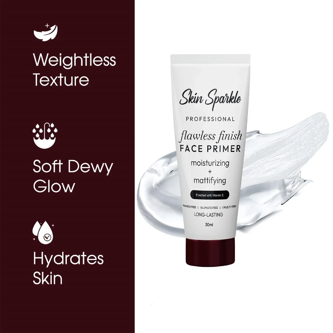 Skin Sparkle Perfect Matte Face Primer For Poreless Radiant & Smooth Finish 30ML thumbnail