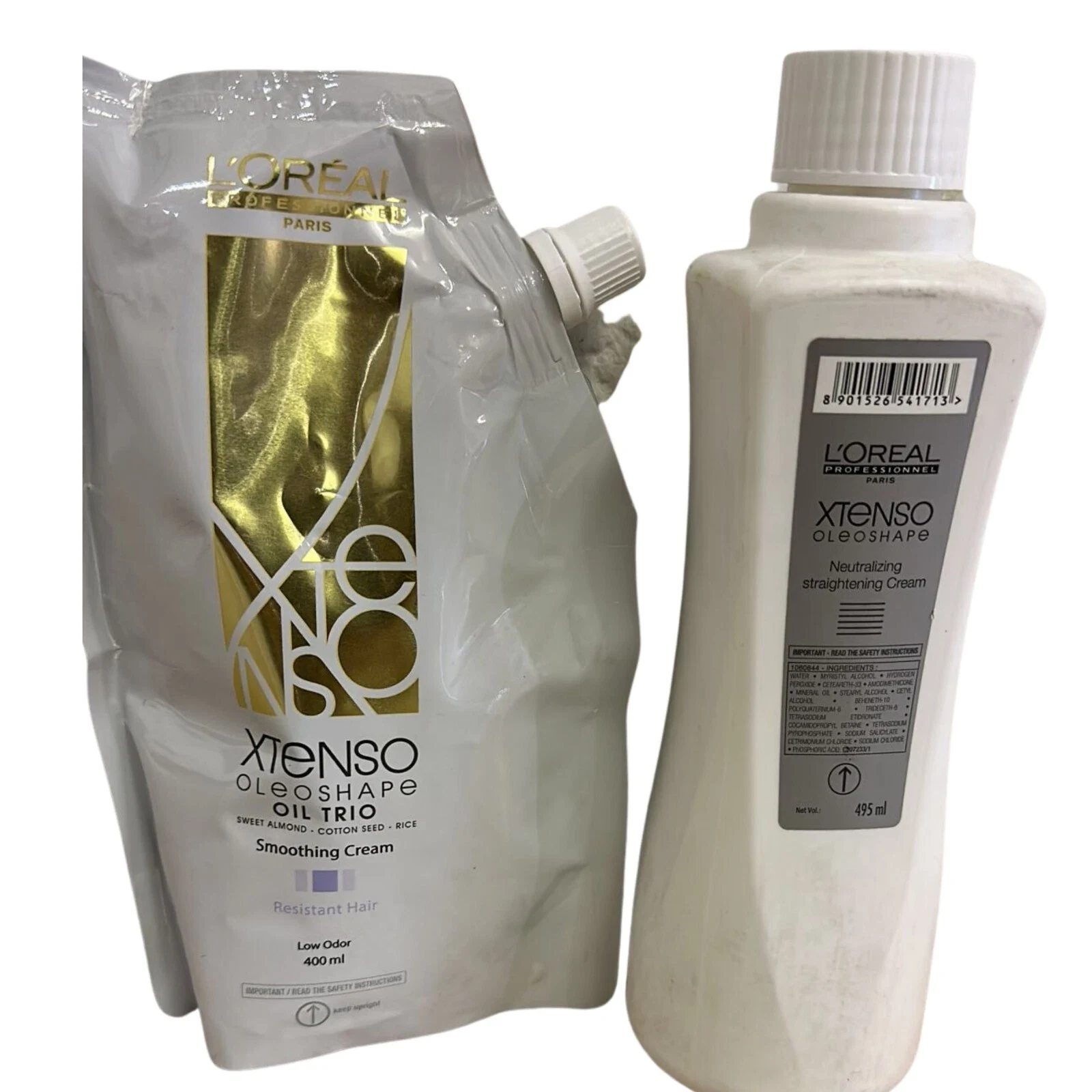 LOreal Xtenso Oleoshape Resistant Hair Cream BLUE 480ml+Neutralizing Cream 495ml
