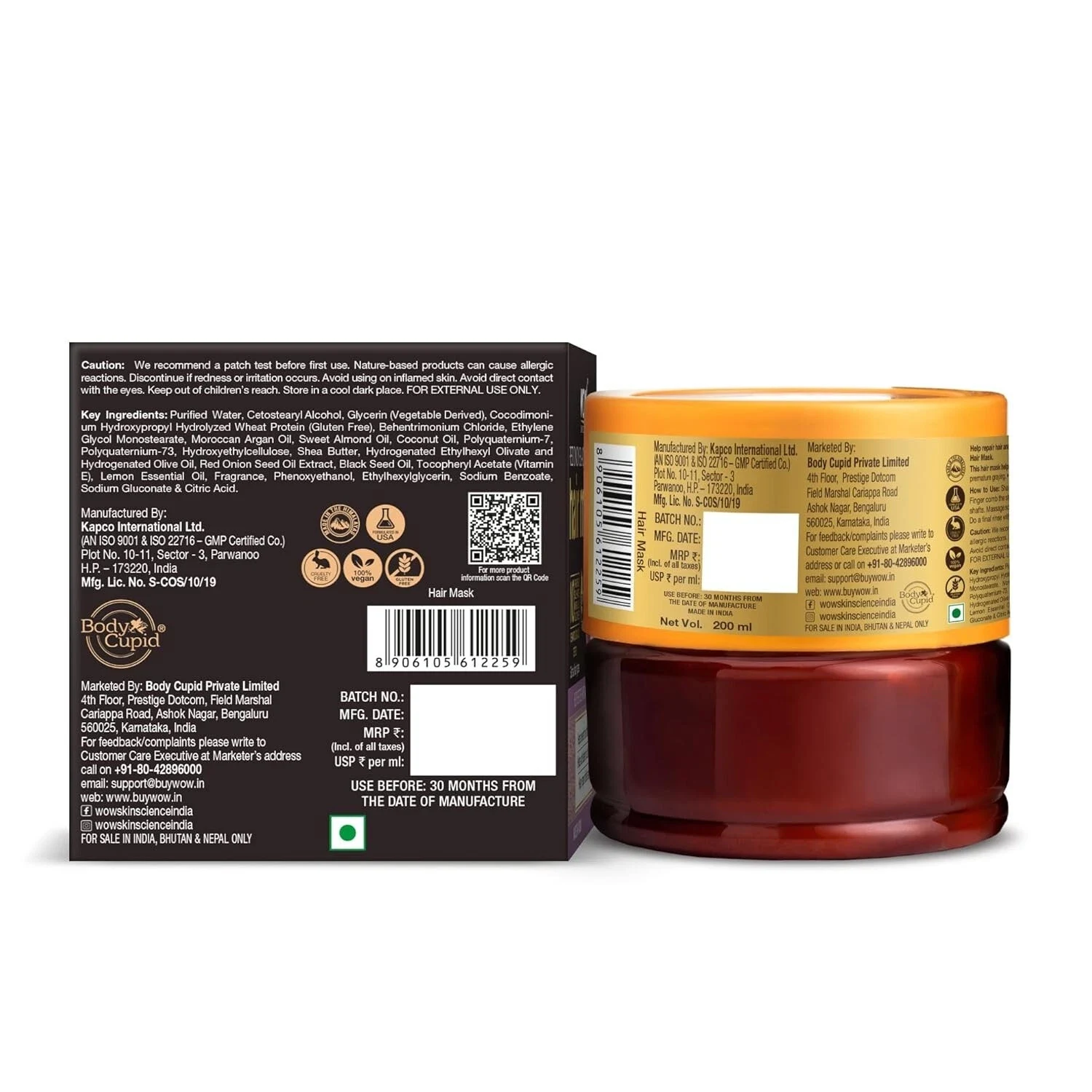 WOW Skin Science Red Onion & Collagen Black Seed Shampoo,Conditioner & Hair Mask thumbnail